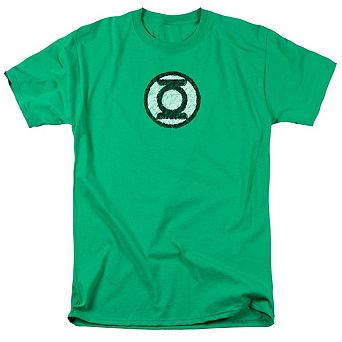 Green Lantern Scribble Lantern Logo Short Sleeve Adult T-shirt