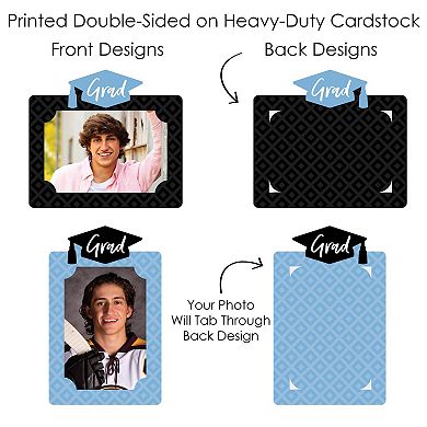 Big Dot Of Happiness Light Blue Grad Best Is Yet To Come Centerpiece Photo Table Toppers 15pc