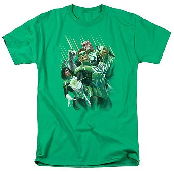 Green Lantern Power Of The Rings Short Sleeve Adult T-shirt
