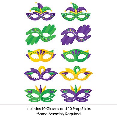 how to wear a mardi gras mask with glasses