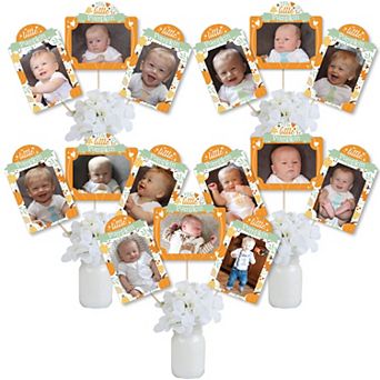 Big Dot Of Happiness Little Pumpkin Birthday & Baby Shower Picture Photo Table Toppers 15 pc