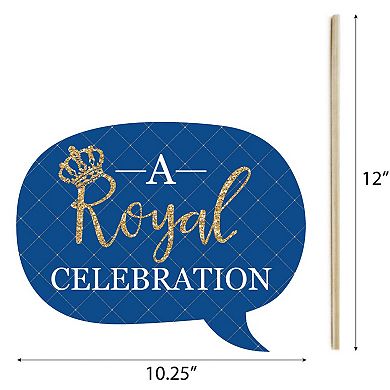 Big Dot Of Happiness Royal Prince Charming Baby Shower Birthday Party Photo Booth Props 20 Ct