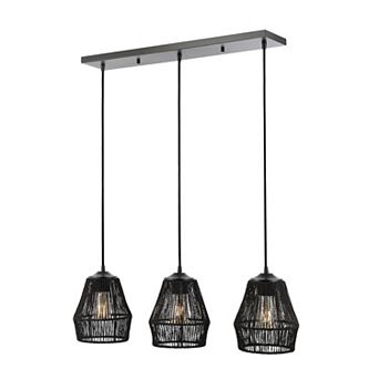 Ibiza Island Seagrassmetal Bohemian Coastal Led Pendant