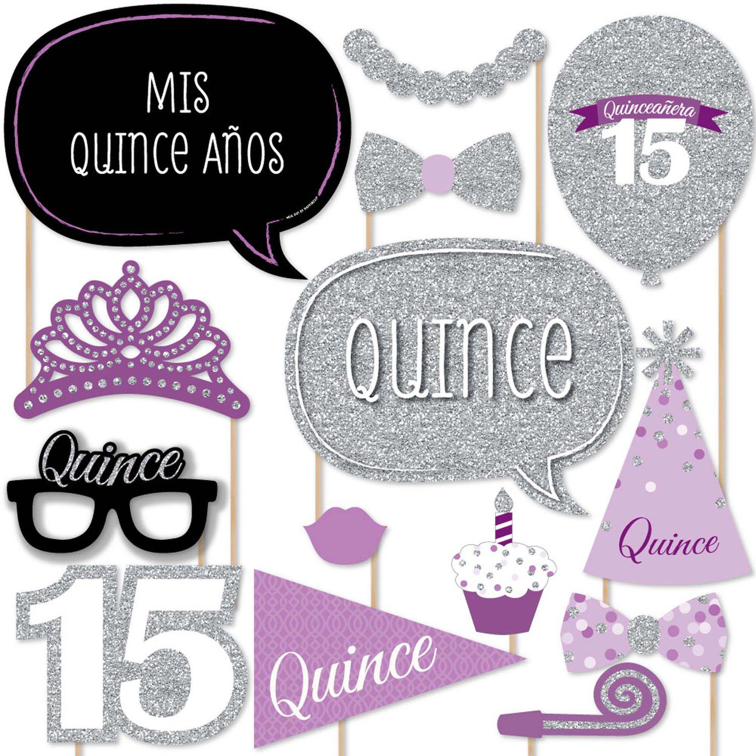 12 QUINCEANERA MIS QUINCE # 15 PARTY FAVORS CENTER PIECE DECORATION