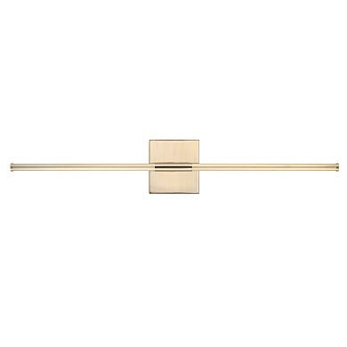 Makena 28" Dimmable Integrated Led Modern Metal Wall Sconce, Oil Rubbed Bronze/brass Gold