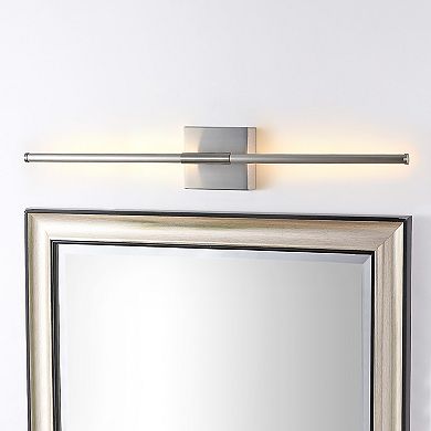 Makena 28" Dimmable Integrated Led Modern Metal Wall Sconce, Oil Rubbed Bronze/brass Gold