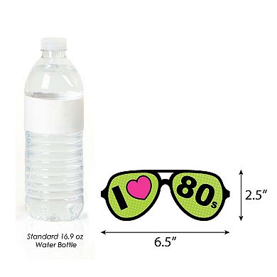 Big Dot Of Happiness 80's Retro Glasses Paper Totally 1980s Party Photo Booth Props Kit 10 Ct