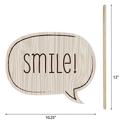 Big Dot Of Happiness Woodland Creatures - Photo Booth Props Kit - 20 Count