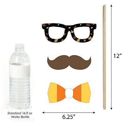 Big Dot Of Happiness Give Thanks - Thanksgiving Party Photo Booth Props Kit - 20 Count