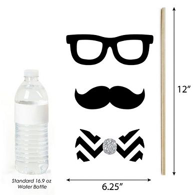 Big Dot Of Happiness Wedding Anniversary - Photo Booth Props Kit - 20 Count