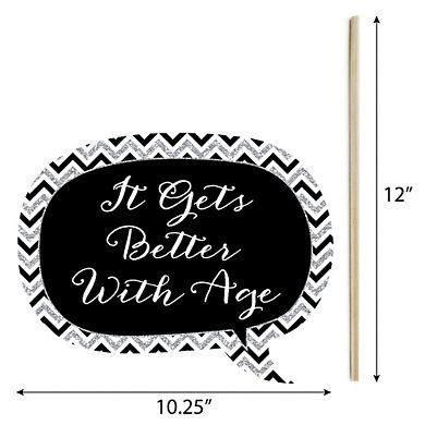 Big Dot Of Happiness Wedding Anniversary - Photo Booth Props Kit - 20 Count
