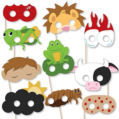 Big Dot Of Happiness Happy Passover Plague Masks - Paper Pesach Party Photo Booth Props 10 Ct