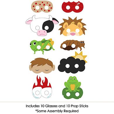 Big Dot Of Happiness Happy Passover Plague Masks - Paper Pesach Party Photo Booth Props 10 Ct