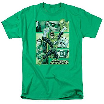 Justice League Of America Green Lantern Panels Short Sleeve Adult T-shirt