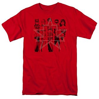 Justice League Of America Five Stars Short Sleeve Adult T-shirt