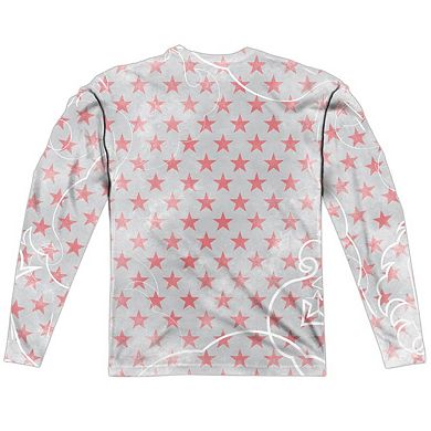 Dc Comics Wonder Woman Inline Long Sleeve Adult Poly Crew T-shirt
