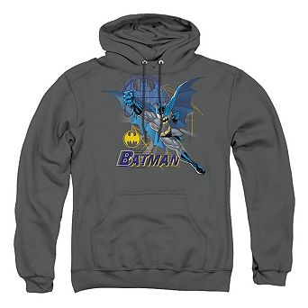 Batman Cape Outstretched Adult Pull Over Hoodie