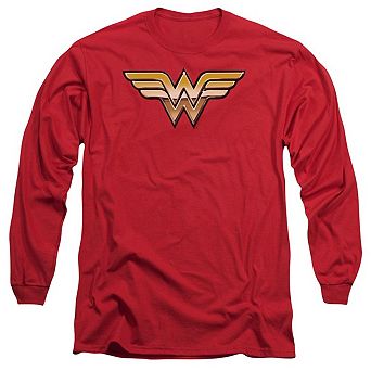 Justice League Of America Golden Long Sleeve Adult T-shirt
