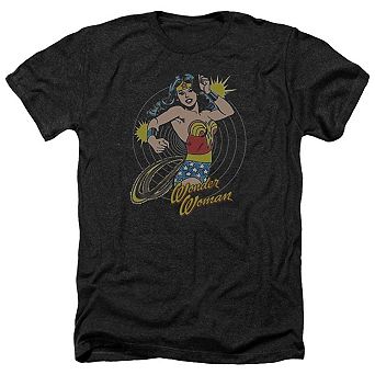 DC Comics Spinning Adult Heather T-Shirt
