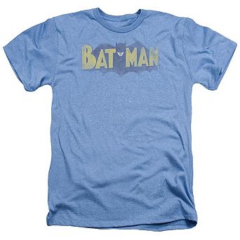 Batman Vintage Logo Adult Heather T-shirt