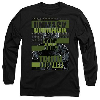 The Batman Unmask The Truth Long Sleeve Adult T-shirt