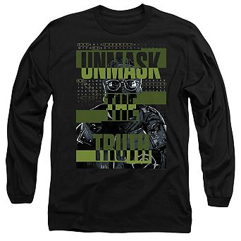 The Batman Unmask The Truth Long Sleeve Adult T-shirt