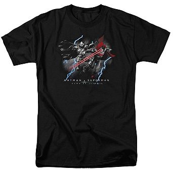 Batman V Superman Lightning V Heat Vision Short Sleeve Adult T-shirt