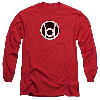 Green Lantern Red Lantern Logo Long Sleeve Adult T-shirt