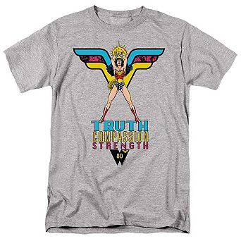 Wonder Woman Truth Compassion Strength Short Sleeve Adult T-shirt