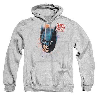 Batman Hello Adult Pull Over Hoodie