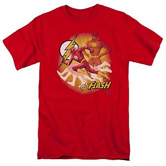 Justice League Of America Lightning Fast Short Sleeve Adult T-shirt