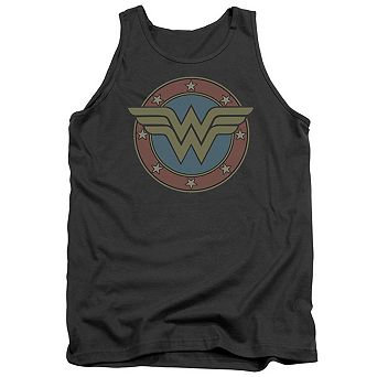 Dc Comics Wonder Woman Vintage Emblem Adult Tank Top
