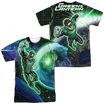 Dc Comics Gl In Space Short Sleeve Adult Poly Crew T-shirt