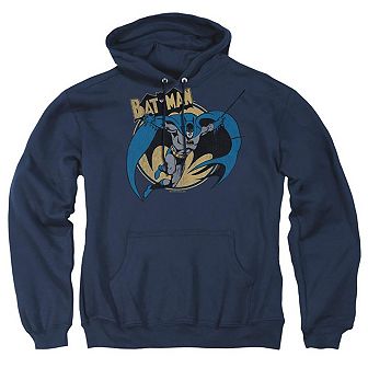 Batman Through The Night Adult Pull Over Hoodie