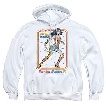 Wonder Woman 84 Retro Justice 84 Adult Pull Over Hoodie