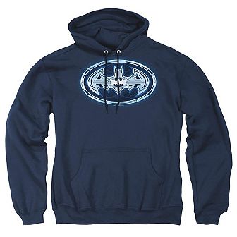 Batman Cyber Bat Shield Adult Pull Over Hoodie