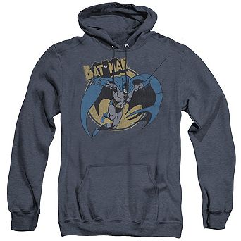 Batman Through The Night Adult Heather Hoodie