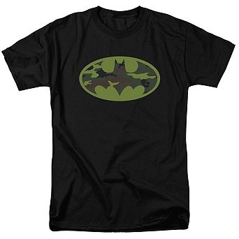 Batman Camo Logo Short Sleeve Adult T-shirt