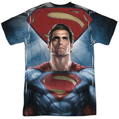 Batman V Superman Superman Light Short Sleeve Adult Poly Crew T-shirt