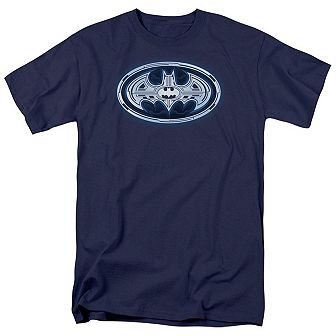 Batman Cyber Bat Shield Short Sleeve Adult T-shirt
