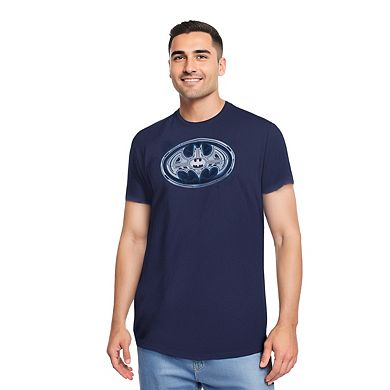 Batman Cyber Bat Shield Short Sleeve Adult T-shirt