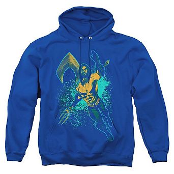 Aquaman Movie Make A Splash Adult Pull Over Hoodie