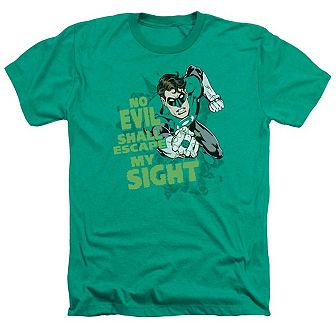 Green Lantern No Evil Adult Heather T-shirt