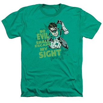 Green Lantern No Evil Adult Heather T-shirt