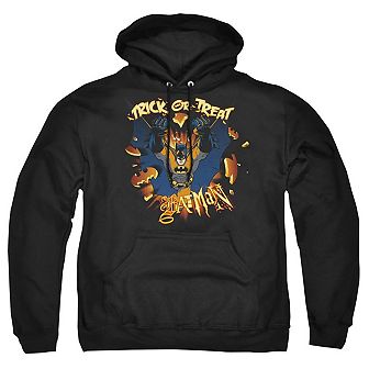 Batman Pumpkin Burst Adult Pull Over Hoodie