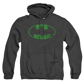 Batman St. Patrick´s Day Shamrock Logo Adult Heather Hoodie