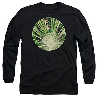 Green Lantern Light Em Up Long Sleeve Adult T-shirt