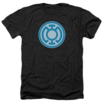 Green Lantern Blue Symbol Adult Heather T-shirt