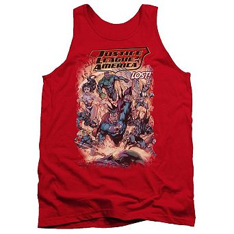 Justice League Of America Lost Adult Tank Top