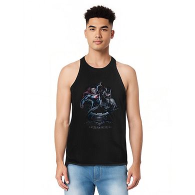 Batman V Superman Team Up Adult Tank Top
